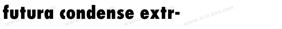 futura condense extr字体转换